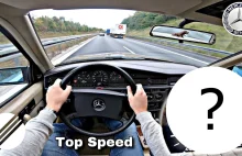 Ile wyciągnie 30-letni Mercedes W201 na autostradzie?