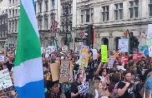 Marsz wściekłych wegan Trafalgar Square to Westminster
