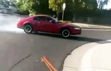 Nieudany drift Mustangiem