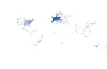 Mapa świata wg. lokalizacji IP
