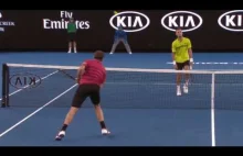 Nietypowa sytuacja w meczu Australian Open: Wawrinka - Klizan.