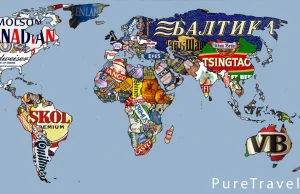 Piwna mapa świata