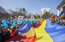 Kiszyniów: Marsz zwolenników zjednoczenia Mołdawii z Rumunią