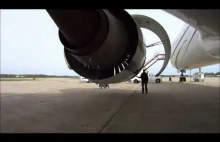 Opening Cowl and Thrust Reverser on Boeing 777 Engine...