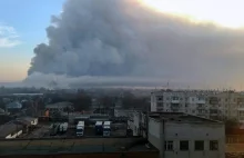 Płonie skład amunicji na Ukrainie. Ewakuowano miasto