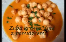 Przepis na zupę dyniową z pomidorami #zupa #krem #przepis