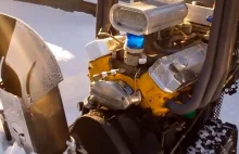 Snow Blower Powered by a Chevy V8 Car Engine