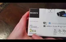 SONY HDR CX330E Unboxing PL