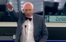 Korwin-Mikke pokrzykuje "ein Reich, ein Volk, ein ticket" w PE