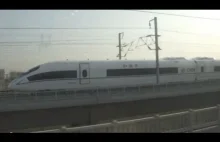 CRH042]Running Parallel to CRH380BL High-speed Train 京滬高鉄CRH380BLと並走