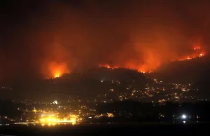 Pożary w Hiszpanii i Portugalii [eng]