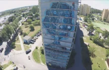Największy mural w Bełchatowie - 336 m2