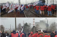 Protest górników: Polski węgiel zalega hałdy a elektrownie spalają zagraniczny.