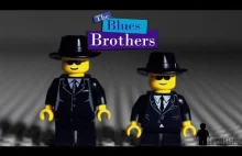 Remake sceny pościgu w markecie z filmu Blues Brothers zrealizowany w LEGO