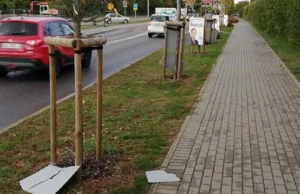 "Nie wierzę, że to w Sopocie" - Zdewastowane banery wyborcze [VIDEO]
