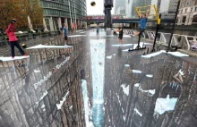 Rekord Guinnessa w 3D Street Art + aktorzy + Canary Wharf
