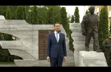 Premier Morawiecki w Kraśniku - odsłonięcie pomnika Lecha Kaczyńskiego...