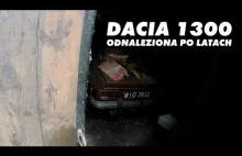 Dacia 1300 odnaleziona po 20 latach w szopie...