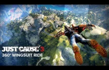 Just Cause 3: Wingsuit - gameplay z możliwością oglądania w 360°.