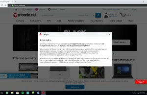 Podejrzane maile od sklepu morele.net.