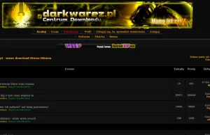 DarkWarez.pl w stanie zawieszenia. Pozostał tylko mroczny napis „Host...