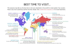 This Awesome Map Tells You the Best Time to Visit Every Destination in the...