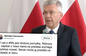 Marszałek Karczewski: konieczna nowelizacja ustawy o Sądzie Najwyższym