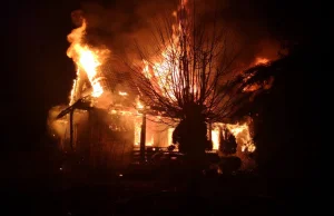 Spłonęła leśniczówka w Nagórzycach
