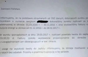 Dopłata za prąd po roku ? 15,120,53zł