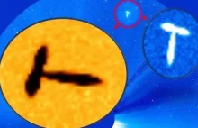 UFO w kształcie litery T w okolicy Słońca?