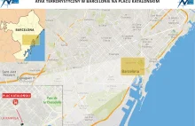 Barcelona: furgonetka wjechała w tłum ludzi - kilkanaście zabitych [MAPA]