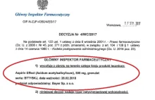 Aspirin Effect firmy Bayer wycofany z obrotu z powodu nieszczelności...