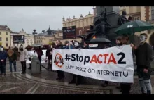 Protest Stop Acta 2 Kraków...