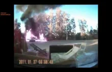 Car crash compilation of accidents with fires