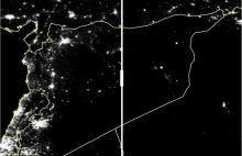 Skutki wojny domowej w Syrii widziane z kosmosu.