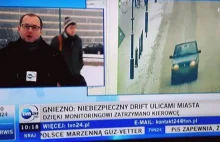 Polonez na łysych oponach uznany za ulicznego driftera w Gnieźnie