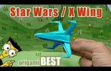 How To Fold An Origami Star Wars X Wing Starfighter - Origami BEST #origami