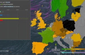 Wizualizacja emisji CO2 w krajach UE