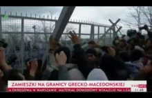 SZTURM uchodźców na granice Grecko -Macedońską