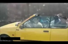 Jazda cabrio w deszczu