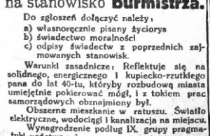 Miasto ogłosiło konkurs na burmistrza