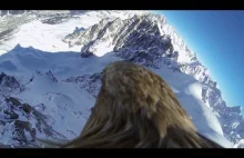 Mont Blanc w prawdziwym ujęciu z lotu ptaka.