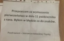 Sprzeczka kierowców zakończona nietypowymi przeprosinami