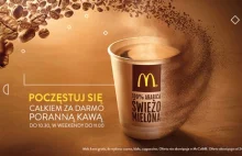 McDonald’s: kawa gratis codziennie rano!
