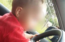 Matka dała prowadzić samochód 1,5 rocznemu dziecku i zamieściła film w...