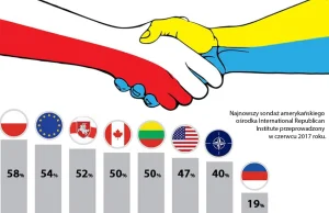 Ukraińcy najbardziej lubią Polskę. Sondaż opinii społecznej