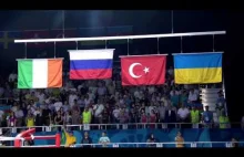 Ukraiński pięściarz ignoruje rosyjski hymn podczas Igrzysk Europejskich w Baku