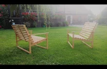 013 How to make a garden oak benches. Wykonanie i pierwsze olejowanie dę...