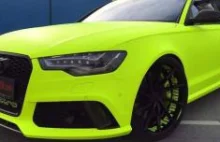 Audi RS6 w wersji neonowej