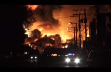 Film nagrany na miejscu katastrofy kolejowej w Lac Mégantic